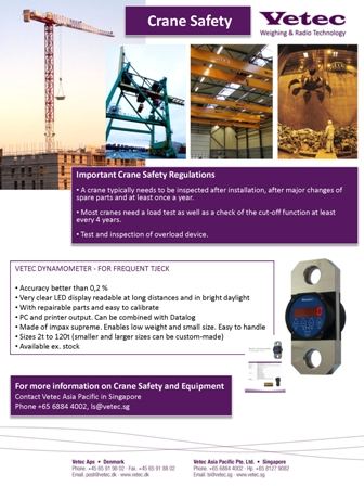 vetec crane lifting loadcell crane safety