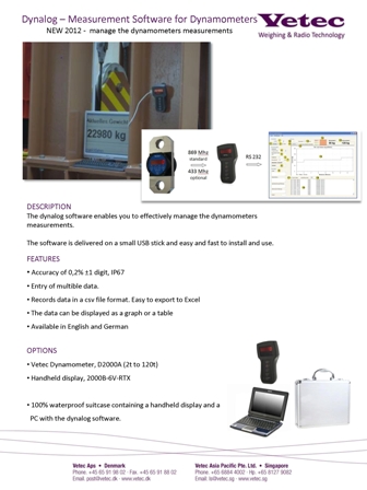 vetec crane lifting loadcell crane safety dynalog weighing logging